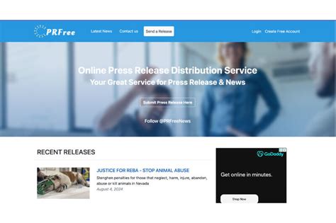 prfree|distributing press releases for free.